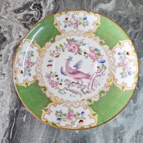 Minton green cockatrice saucer - minton,