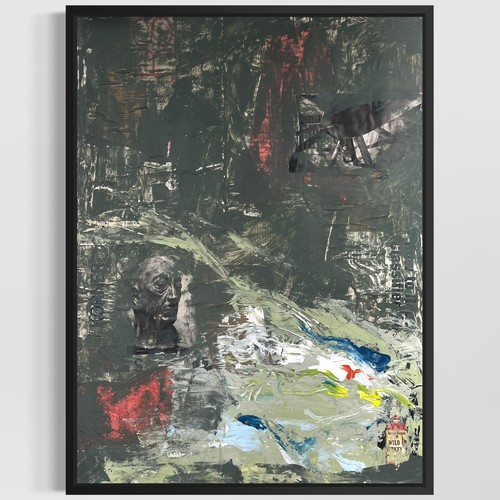 Original mixed media abstract - mixed,