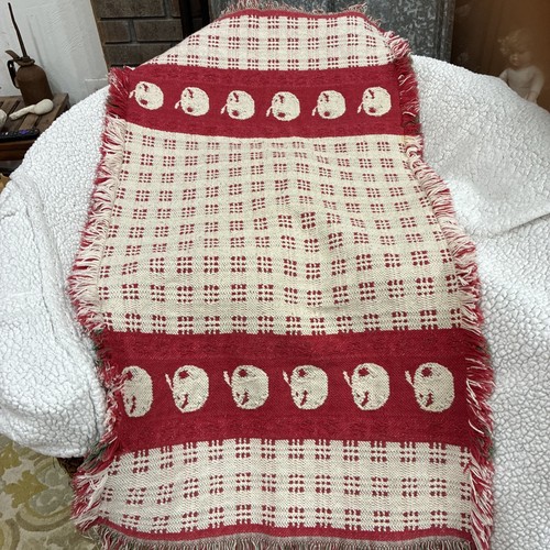 Vintage woven rag rug - vintage,
