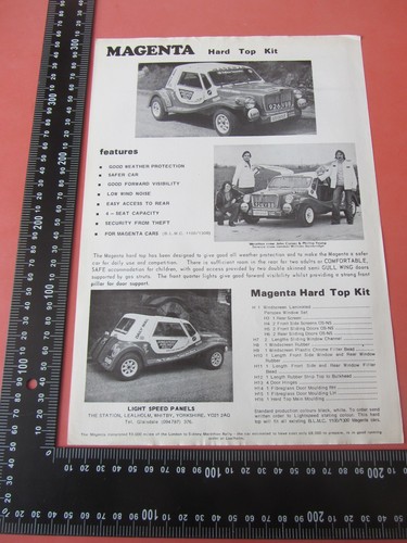 Magenta hard top kit - magenta, sheet