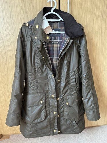 New barbour women bower wax - new,
