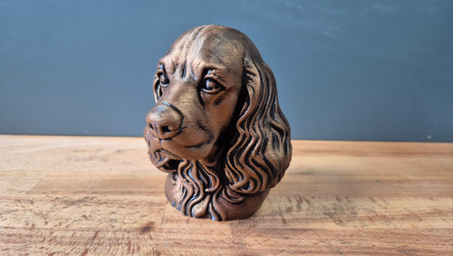 American cocker spaniel bust - cocker,