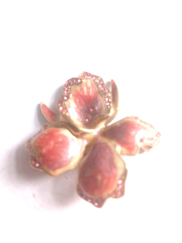 Vintage pink enamel - enamel,