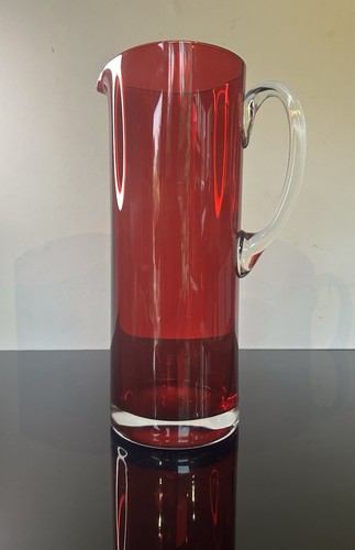Mid century crystal cranberry - mid,