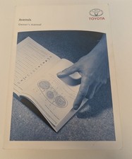 Toyota Avensis Owners Manual