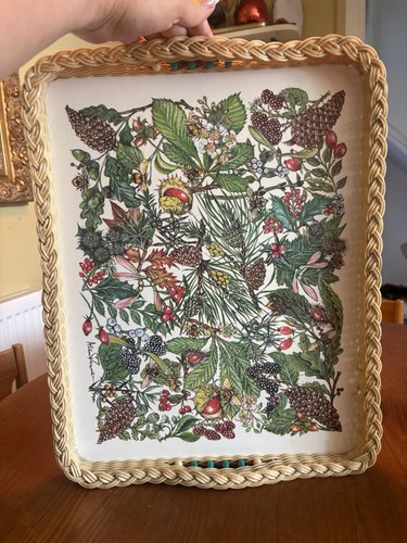 Vintage melamine tray signed - vintage,