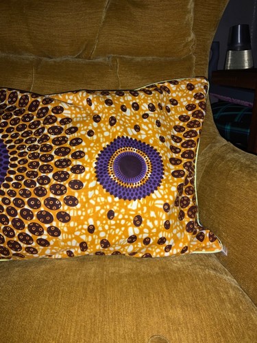 African print cushion - ,