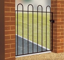 WROUGHT IRON METAL GARDEN SIDE GATE Richmond 2ft6-3ft4