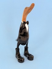 HAND CARVED WOODEN BAMBOO DUCK