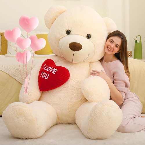 130cm beig giant teddy bear - beig,