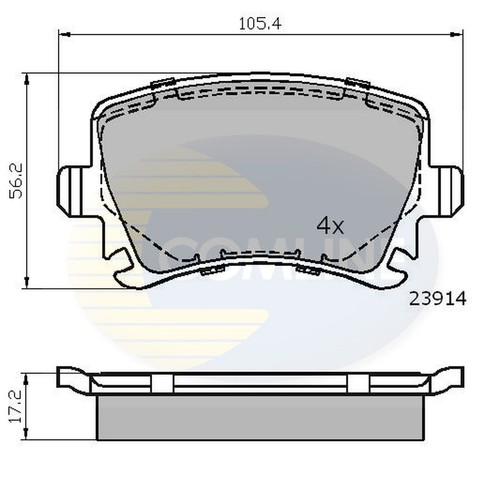 Brake pads set - brake, for