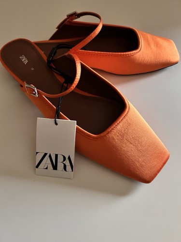 Zara women orange ballet - women's,