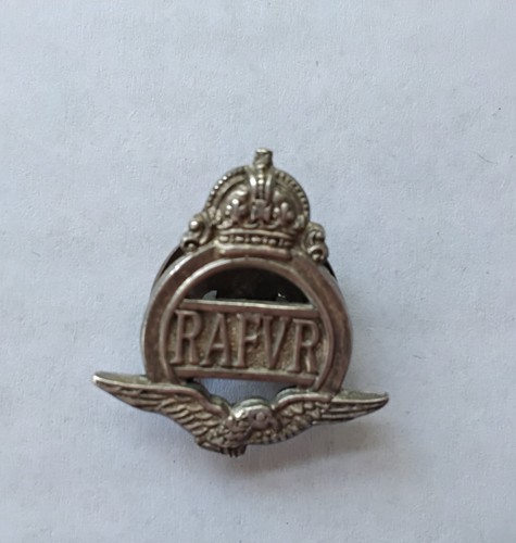 Ww2 rafvr silver lapel badge - rafvr,
