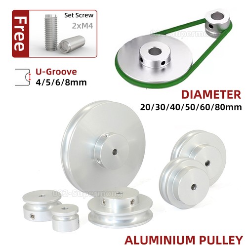 Aluminium groove pulley - aluminium,