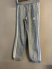 Adidas Boys Grey Tracksuit Bottoms  - Age 9-10