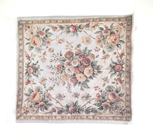 Dolls house square area rug - house,