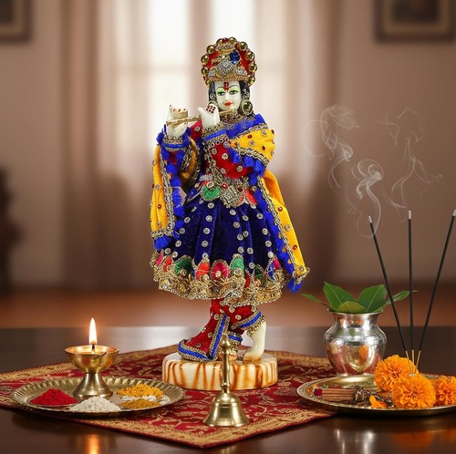 Resin hindu god lord krishna - god,