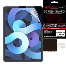 2 Pack TECHGEAR Screen Protector Guard Covers for iPad Air 5 5th Gen 10.9" 2022