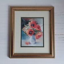 Adelene Fletcher Poppies Art Print Framed Glazed Floral Print Wall Hanging