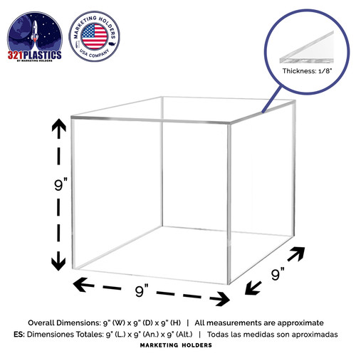 Inch clear acrylic - clear, display
