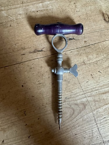 Antique champagne cork - antique, screw