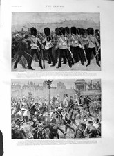 Original Old Antique Print