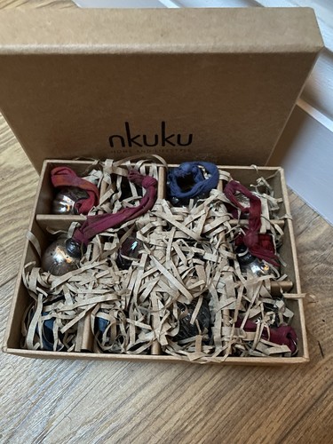Silver clear baubles - silver,