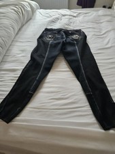 REDUCED!! KATIE PRICE EQUESTRIAN BLACK DENIM BREECHES. Size: 10/12