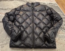 Nike Womans Black Duck Down Womans Padded Jacket Sports Size M
