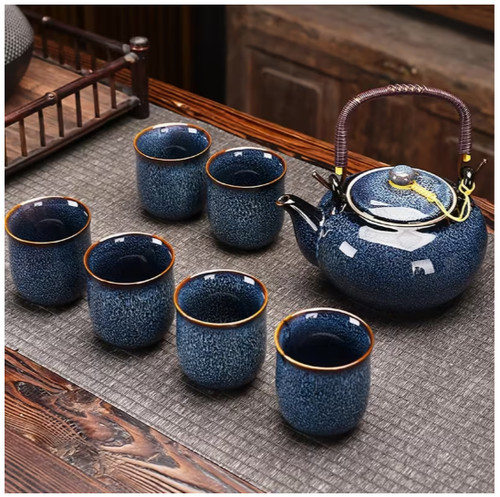 Tea set with - , teapot