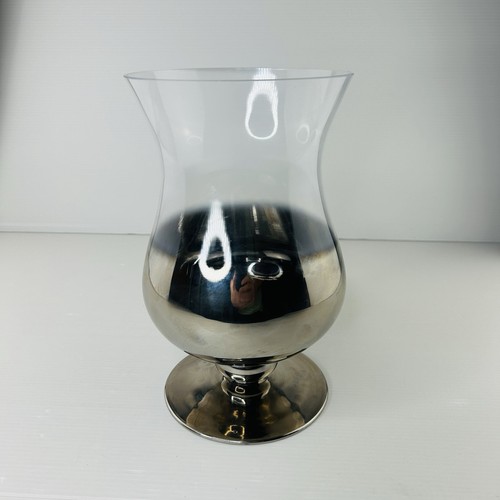 Large glass hurricane candle - hurricane,