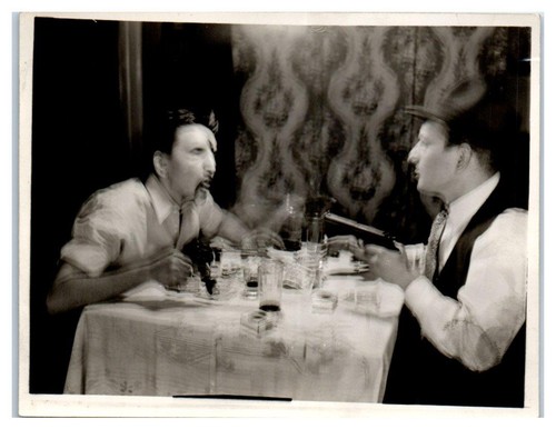 Old photograph two men - old,