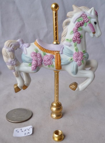 Lamp finial carousel horse - finial,
