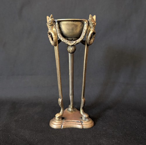 Vintage brass rams head - brass, ornate