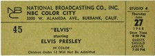 Elvis presley concert ticket - elvis,