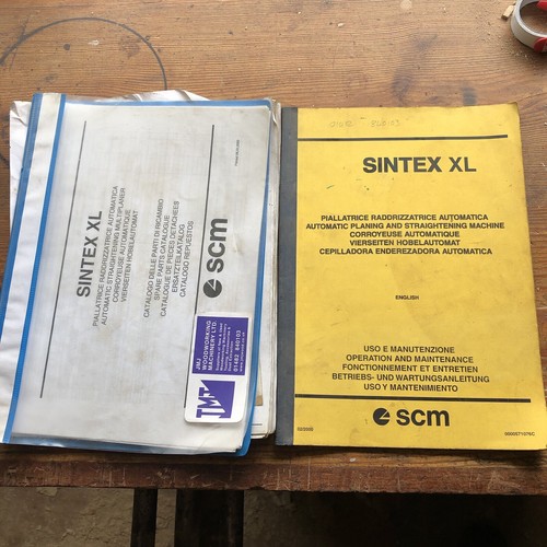 Scm sintex planer manual - sintex,