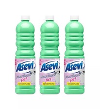 3 x Asevi Floor Cleaner For Pet Liquid Remover Concentrated - 1L x 3