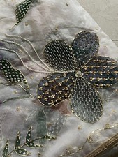 Hand Painted Organza Dupatta