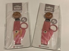 Bibs pink dummy clip - bibs,