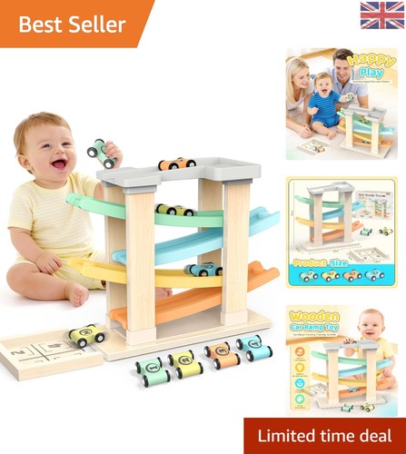 Durable wooden race track with - track,