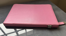 Smythson Pink leather A4