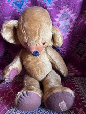 Vintage Merrythought Cheeky Bear Mohair Fully Jointed 24cm With Bells