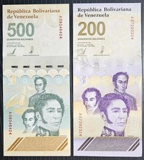 200 bolivares and 500 - 200,