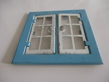 VINTAGE TIN DOLLS HOUSE WINDOW