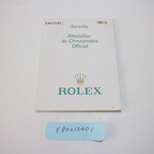 Rolex 16613 submariner paper - rolex,