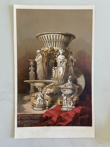Antique victorian print - print, –