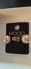  Faux Pearl & Gold Earrings