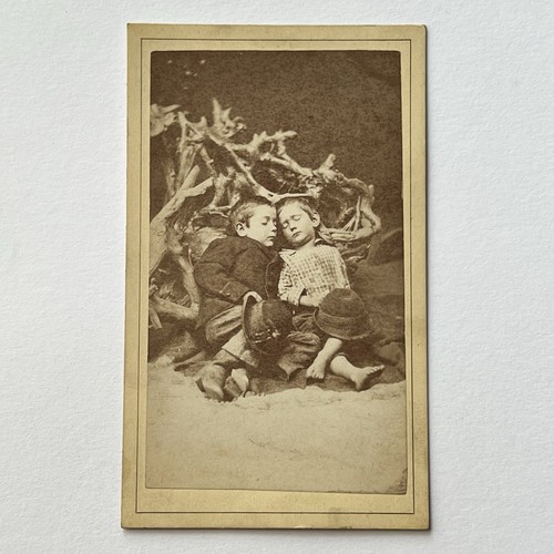 Antique cdv photograph little - photograph,