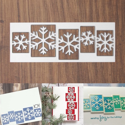 Snowflakes cutout rectangles - cutout,