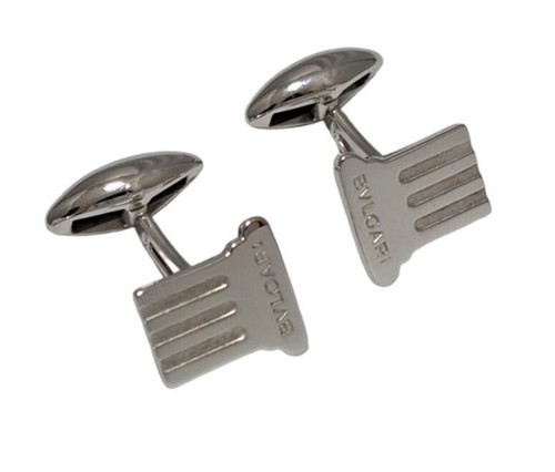 Bvlgari cufflinks silver sv925 - bvlgari,